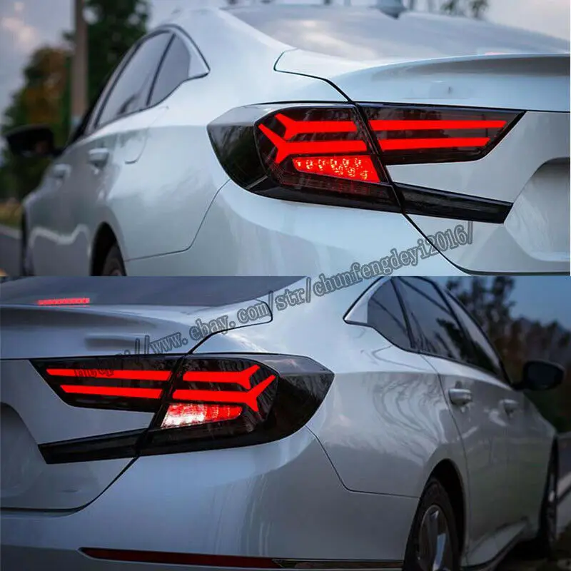 Для Honda Accord 2p темно-красный светодиодный задний фонарь в сборе светодиодный задний фонарь