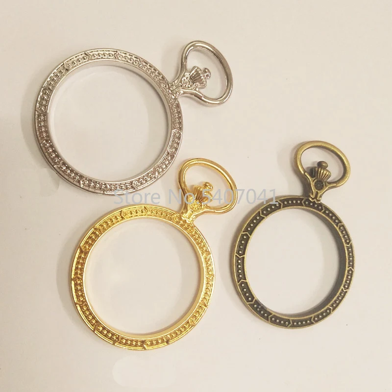 Popular5pcs/лот карманные часы Подвеска на металлическом каркасе Шарм рамка Установка Кабошон Установка УФ полимерный Шарм для ожерелья серьги фурнитура