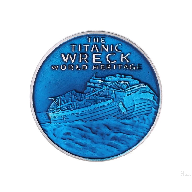 Титаник остаточная оболочка памятные монеты рабочего дисплея украшения ремесла