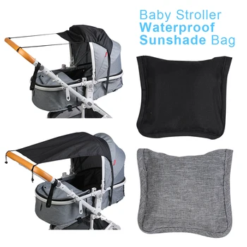 

12x13cm Universal Pram Sun Shade Windproof Waterproof UV Protection Baby Stroller Sunshade Cover for Outdoor Activities