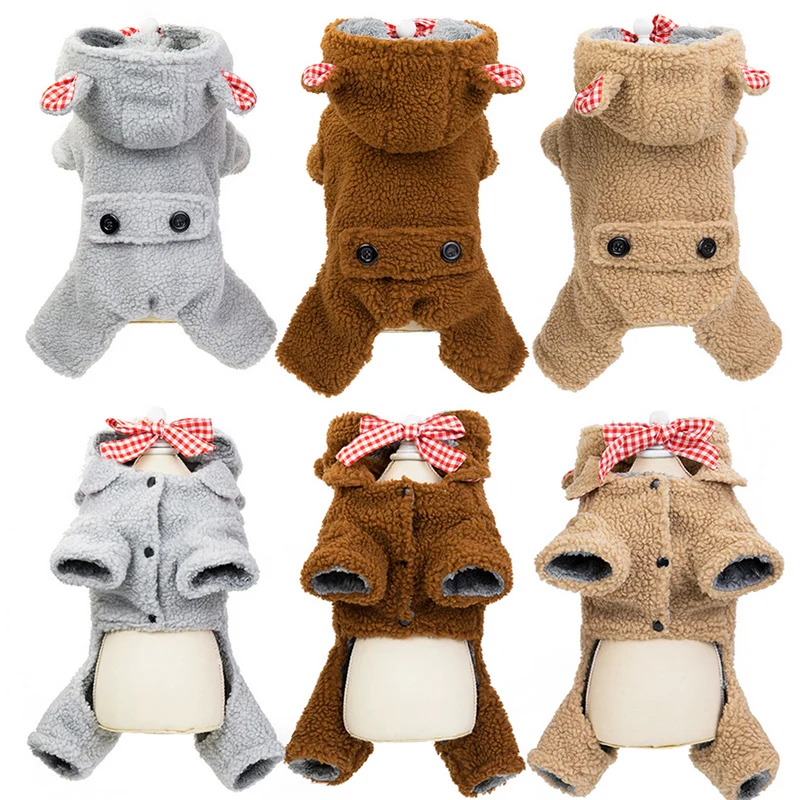 

Winter Clothes for Cats Hoodie Jacket for Dogs Costume French Bulldog Pug Sweater Suit for Cat Clothes Hoodie Coat Christmas 45