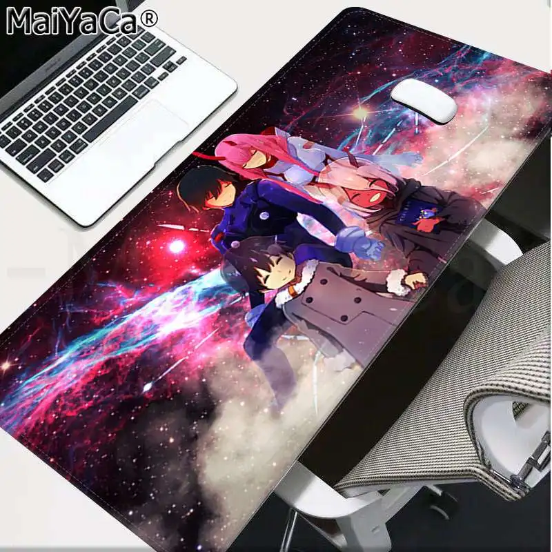 Lock Edge 40X90cm MaiYaCa пользовательские кожи Ddarling in the Franxx аниме коврики для мыши Аниме Коврик для мыши и ноутбука большой коврик для мыши клавиатуры коврик - Цвет: Lock Edge 40X90cm
