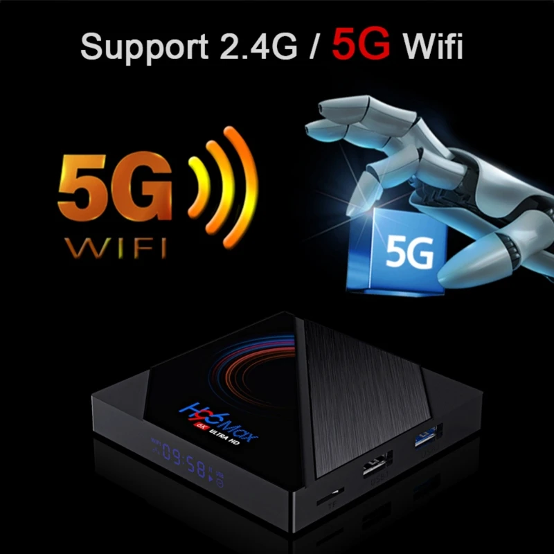 H96 MAX Smart TV Box 16GB 32GB 64GB Allwinner H616 Quad Core ARM Cortex A53 Wifi BT4.0 Youtube Reproductor Set Top Box