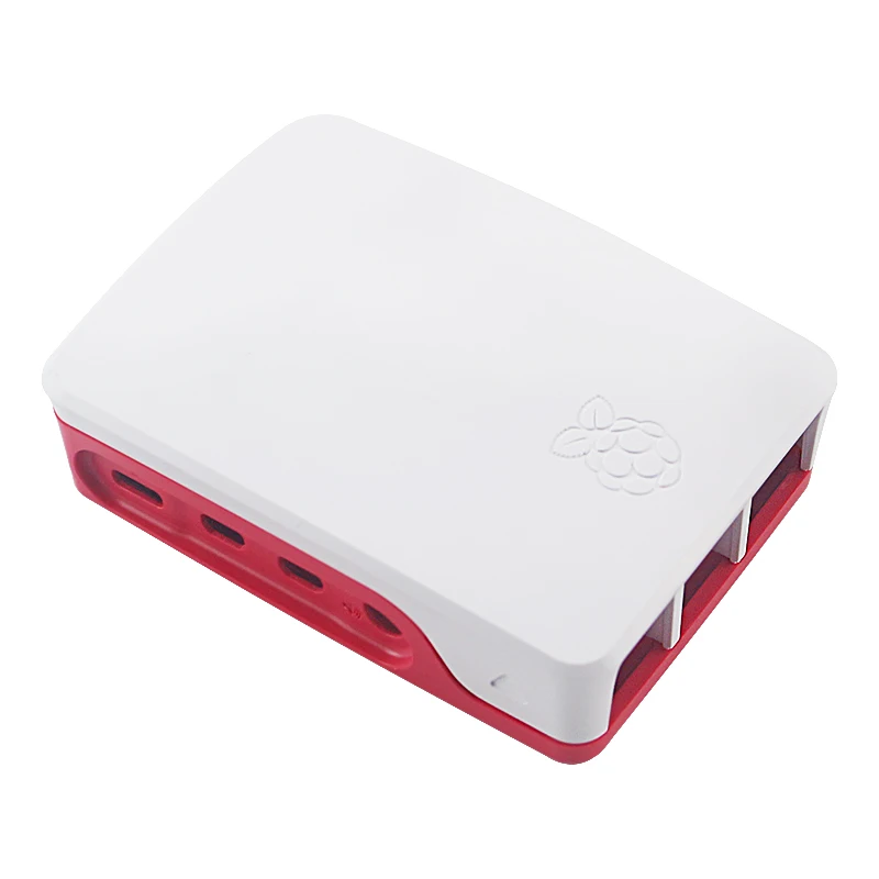 Официальный Raspberry Pi 4 чехол красный и белый пластиковый корпус Корпуса для Raspberry Pi 4 Модель B