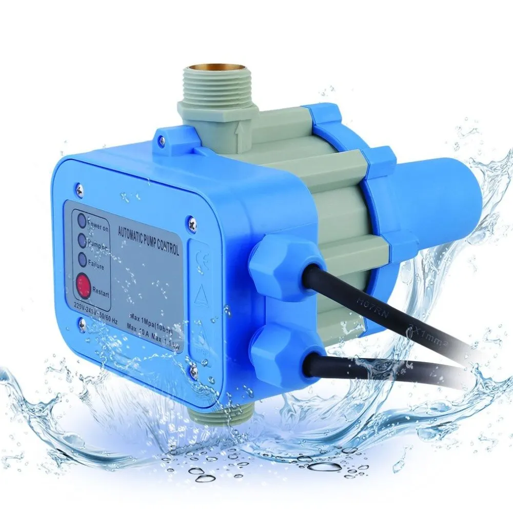 

Professional 1.5 Bar Automatic Electronic Switch 220V-240V Water Pump Pressure Controller Multipurpose Auto Control Unit EU Plug