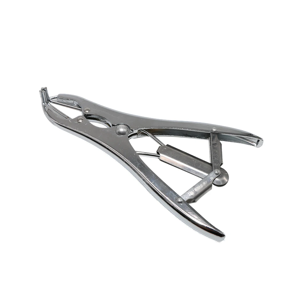 Sheep Broken Tail Castration Forceps Expansion Clamp Elasticity Rubber Castration Rings Farm Animal Bloodless Broken Tail Plier animal castration tools