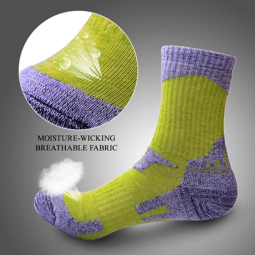 

2/3 Pairs Winter Men Women Moisture-wicking Perspiring Thick Thermal Socks Outdoor Activities Running Skiing Climbing Mountains