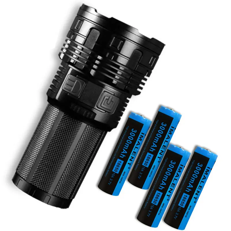 IMALENT DT35 4* Cree XHP35 HI светодиодный 8500LM 1000 м светодиодный фонарик+ 4 шт.* 18650 3000 мАч батареи+ NITECORE I4 смарт-зарядное устройство - Испускаемый цвет: Холодный белый