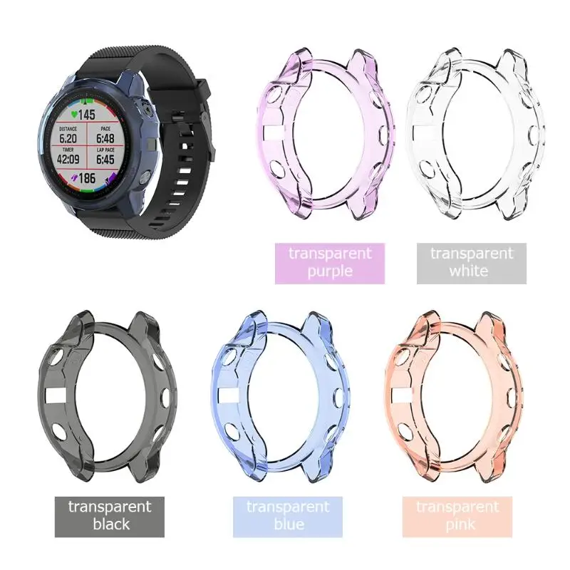 Для Garmin Fenix6S/Fenix6S мягкий кристально чистый ТПУ защитный чехол рамка аксессуары для умных часов