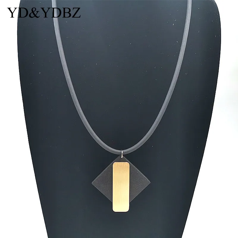 YD & YDBZ новое ожерелье для женщин ювелирные изделия с двух сторон розовое золото и