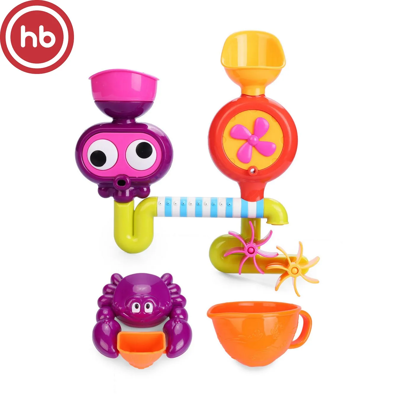 Набор игрушек для ванной Happy Baby EUREKA, на присосках