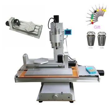 

CNC router 2200W 5axis Vertical engraving machine Industrial engraving machine metal sculptures wood carving 5 axis 6040 2.2KW