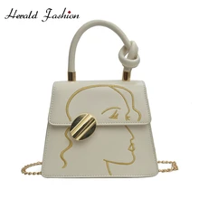 Herald модная женская элегантная сумка маленькая цепочка через плечо сумка с клапаном качественная кожаная женская сумка почтальон Новые поступления