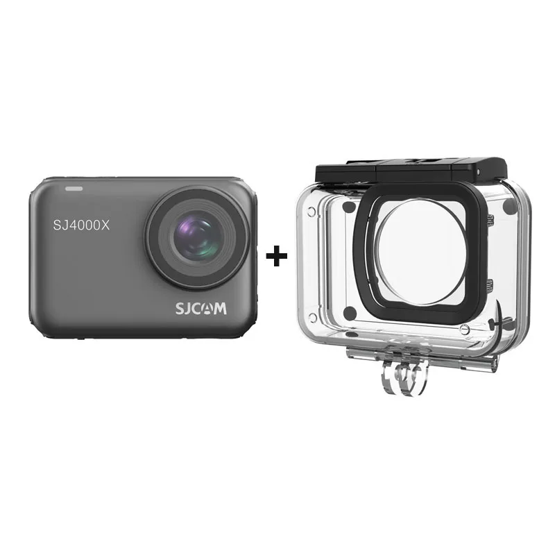 Add Waterproof Case SJCAM SJ4000X экшн-камера WiFi 4K 24FPS 10m Корпус Водонепроницаемый Спорт DV 2,33 сенсорный экран 1080P HD Открытый стабилизатор гироскопа камера - Цвет: Add Waterproof Case