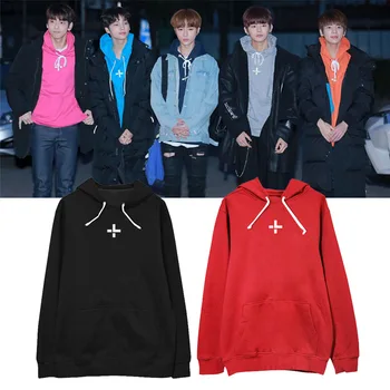

New Korean Fashion KPOP TXT Album Hoodie Hip Hop Casual Loose Hooded Clothes Pullover Printed Long Sleeve Sweatshirts Streetwear