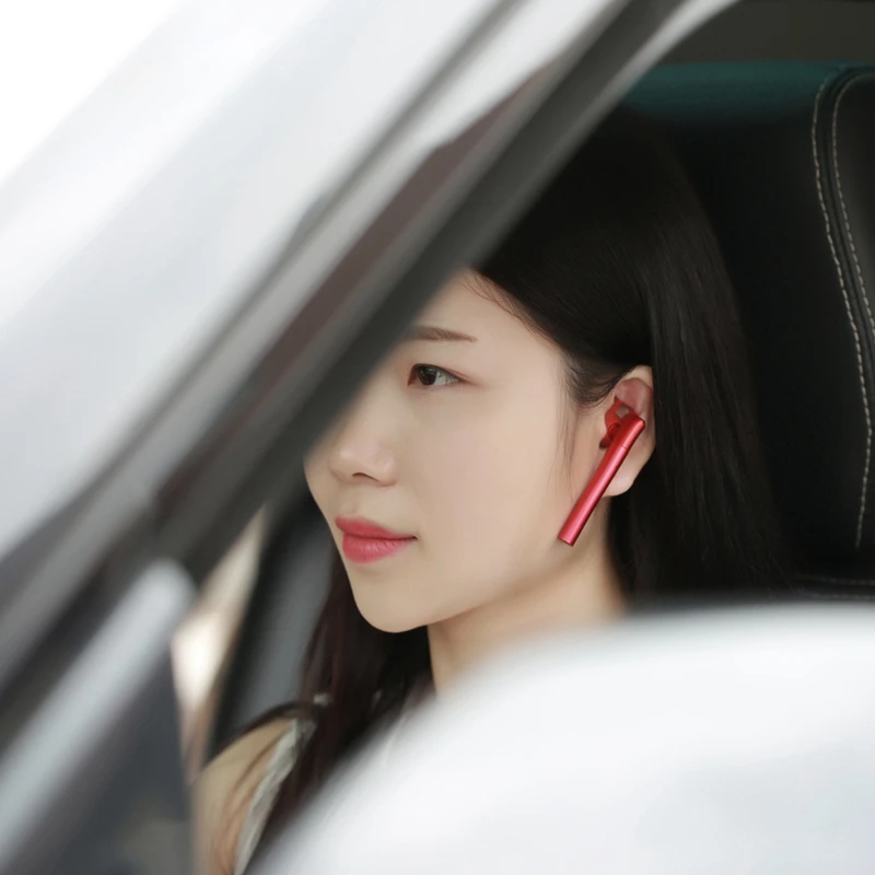 Red Remax Rb-T17 Спортивная Беспроводная bluetooth-гарнитура в ухо, Hi-Fi стерео гарнитура с подавлением басов, гарнитура для деловых звонков - Цвет: Red