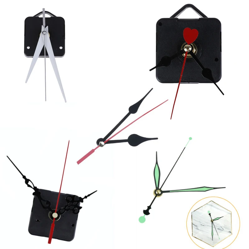 Quartz Wall Clock Movement Classic Hanging DIY Clock Mechanism Parts Black Quartz Watch Wall Clock Movement 5Styles