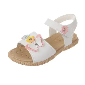 

Girls Sandals New Summer Leather Kids Sandals Baby Girl Student Princess Soft Shoes Children's Beach Sandals Bow