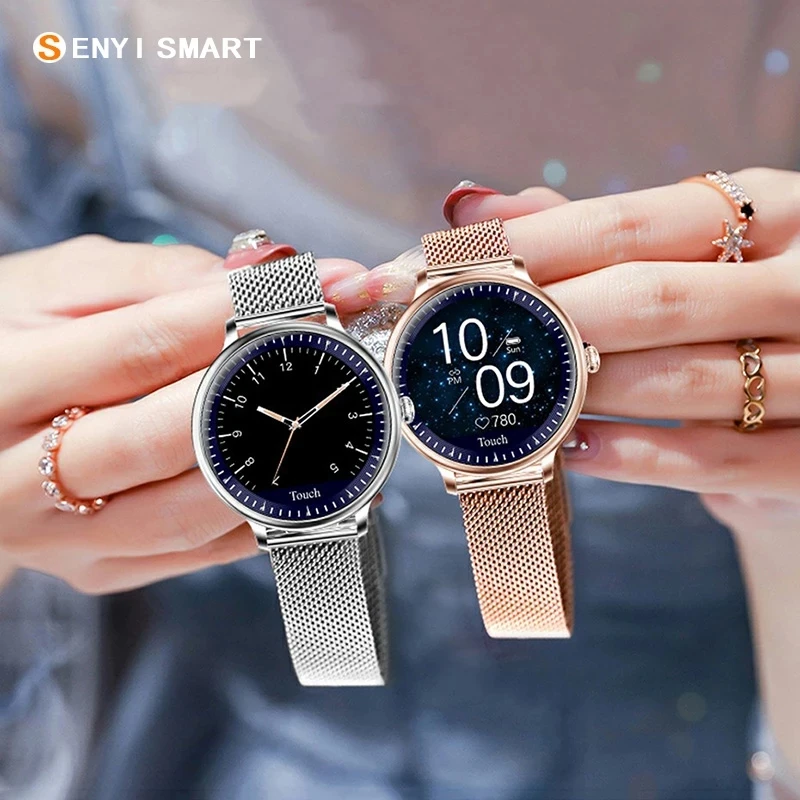 

Ladies 2020 new suit smart watch IP68 waterproof and thin machine body and mind rate alarm HD screen heart rate smart bracelet