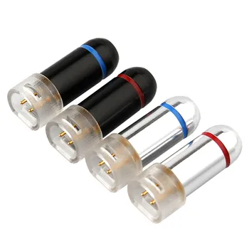 

0.78 Earphone 2Pin MiniJack For IE8 IE8I IE80 Audio Connector HiFi Headphone Audio Cable Solder Wire Adapter DIY Black Silver