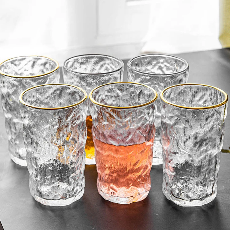 Frosted Glass Cup Glacier Tumbler Lead-Free Heat Resistant Transparent Crystal Multi Pattern Drinkware 16 Frosted Glass Cup Glacier Tumbler Lead-Free Heat Resistant Transparent Crystal Multi Pattern Drinkware