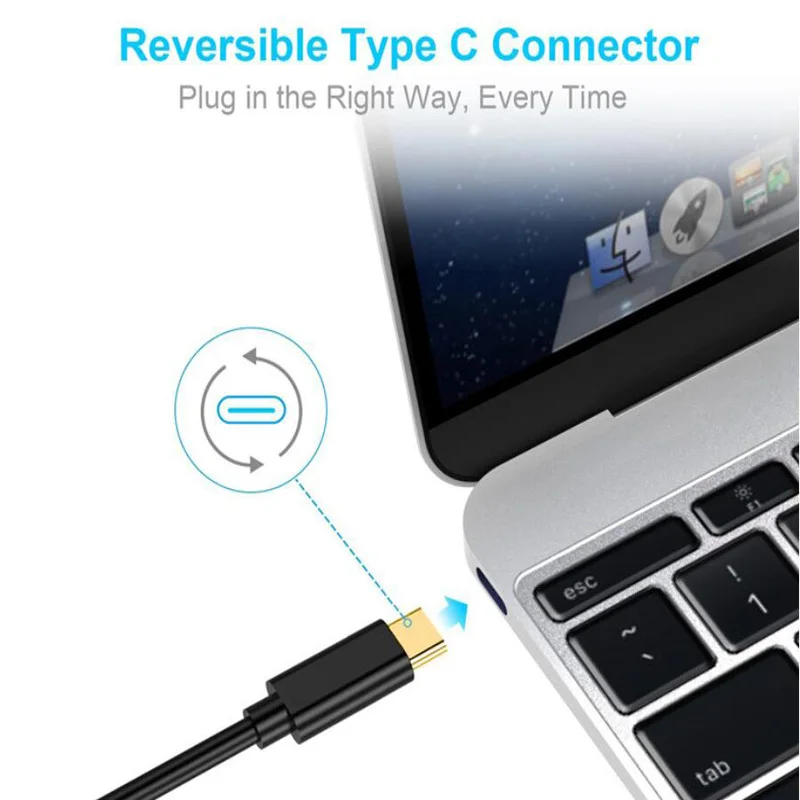 1,8 M USB 3,1 USB C к HDMI кабель type-C к HDMI конвертер 4K 30Hz HD внешняя Видео Графика удлинитель Кабель адаптер