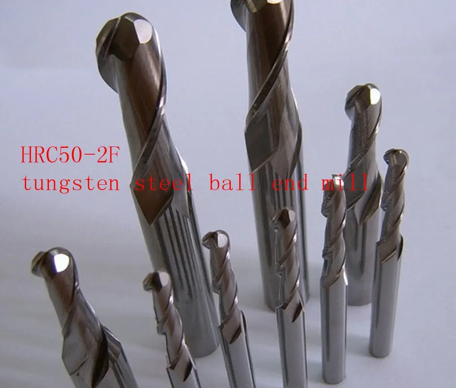 

Ball end mill HRC50-2F SR5.0xD10x75L tungsten steel milling cutter CNC milling machine machining center tool