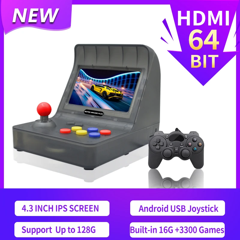 جديد ريترو ممر HDMI ألعاب الفيديو المحمولة وحدة التحكم HD TV ريترو لعبة صغيرة يده الأسرة المقود المدمج في 3000 ألعاب هدية مجانية