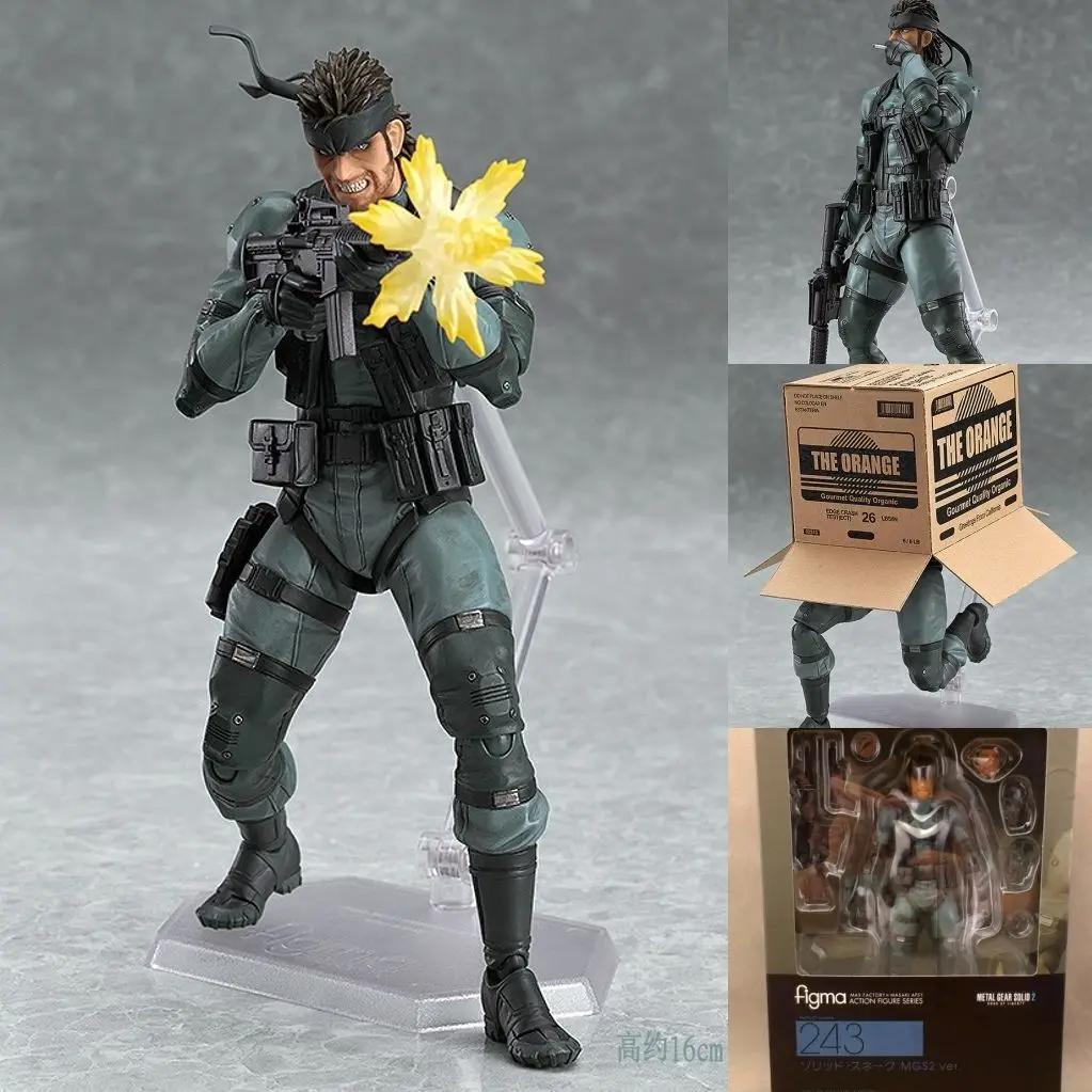 

Made in China MF Figma 243 Metal Gear Solid MGS2 Sons of Liberty Snake T