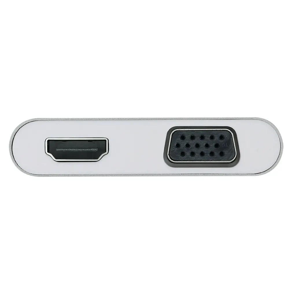 Премиум Тип C к VGA HDMI адаптер USB C к HDMI 4K VGA 1080P портативный домашний 3 в 1 Тип C к HDMI VGA адаптер