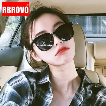 

RBROVO 2019 Fashion Classic Women Sunglasses Brand Designer Ocean Lens Vintage Sun glasses Shopping UV400 Oculos De Sol Feminino