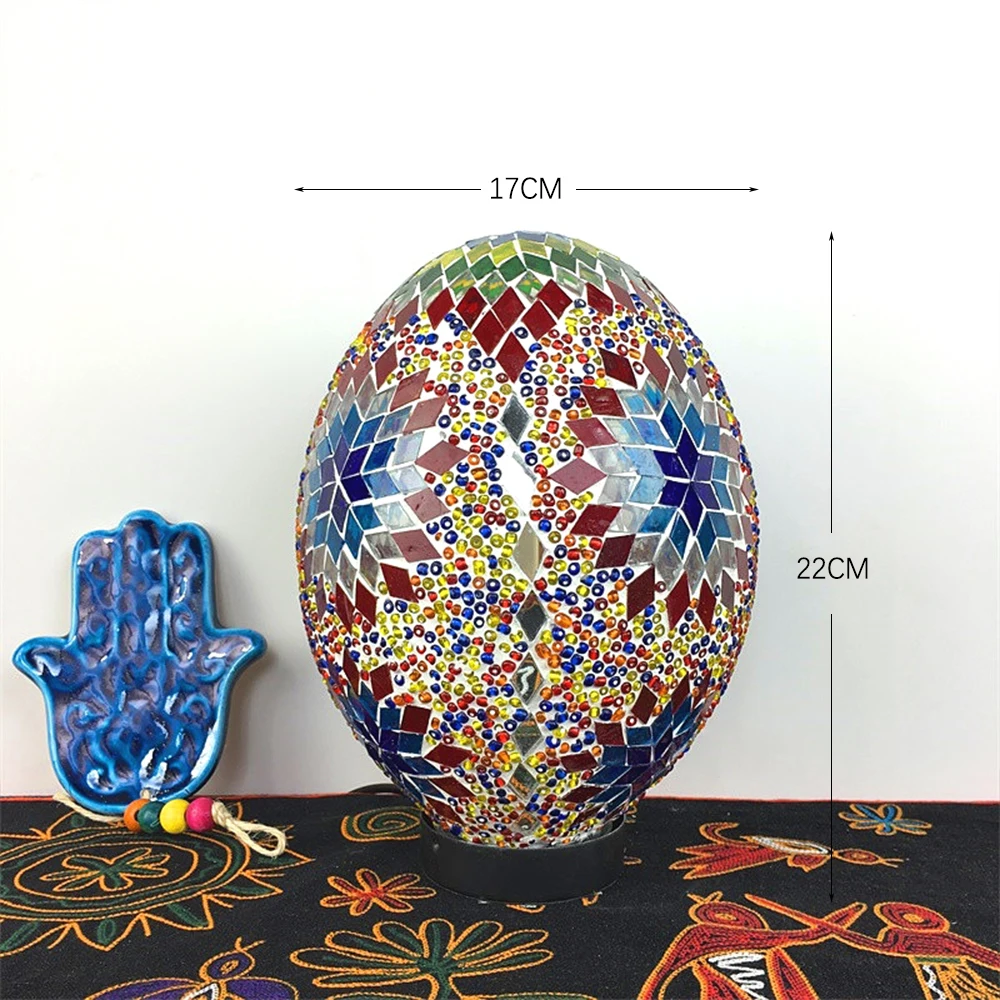 Винтажная Турецкая мозаика светодиодный детский ночник настольная лампа ручной работы стеклянный абажур Кафе Отель украшен