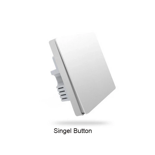 Single button Aqara, умный переключатель, светильник, пульт дистанционного управления, ZiGBee, wifi, беспроводной ключ, настенный переключатель, умный дом, работа для mi jia mi Home APP - Color: Single button