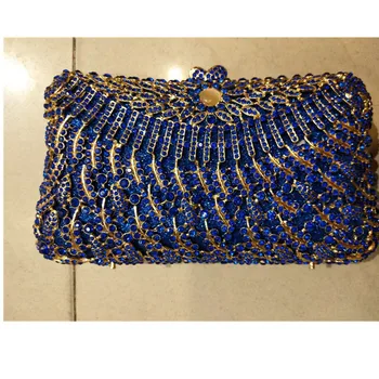 

New Rhinestone Wedding Party Clutch Evening Bags Bridal Shoulder Bag Chain Ladies Evening Bags Wedding Party Chain Shoulder Bag