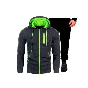 

Clothing Men's Fashion Tracksuit Casual Sportsuit Men Hoodies Sweatshirts Sportswear Coat+Pant Men Set