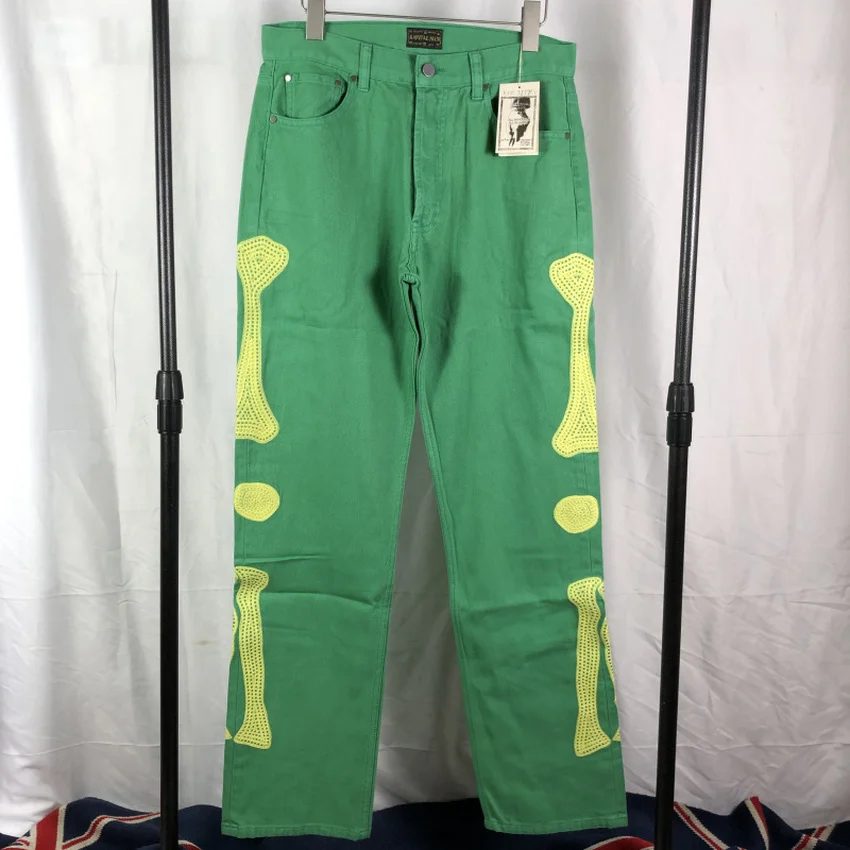 Bone Embroidery KAPITAL Jeans Men Women 
