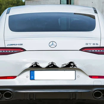 

1set Car Stickers Funny 3D Big Eyes Car Decal Black Monster Sticker Peeking Stickers for Car Decoration Auto Products Car