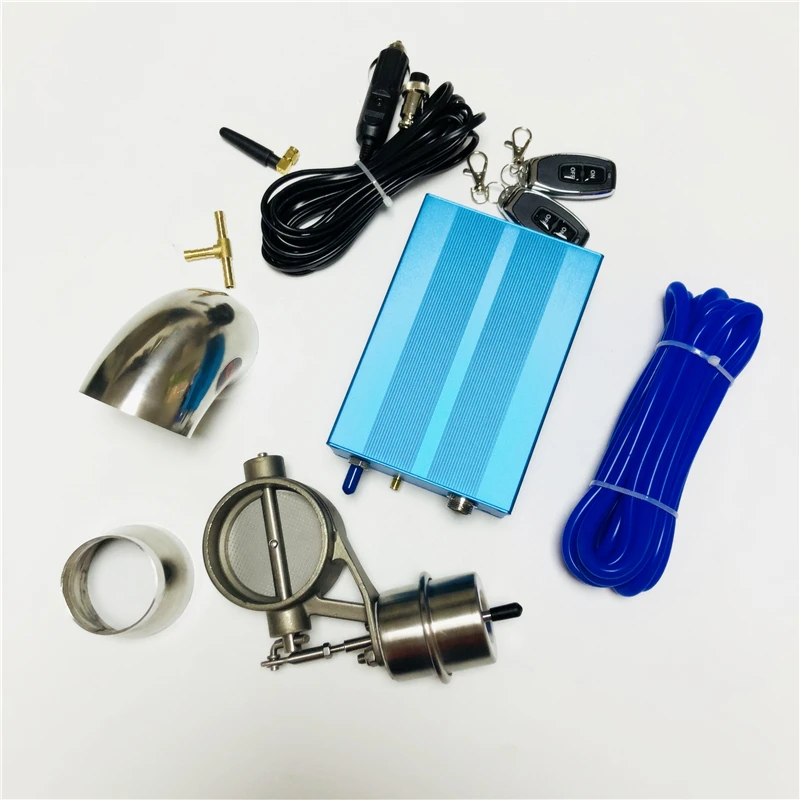 

1 Full set Vehicle Exhaust Check Valve /Cutout Set with Vacuum Pump With Wireless Remote Controller exhaust cutout kit