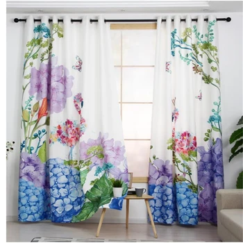 

Custom finished net red curtain pink princess style bedroom living room blackout curtains 3d curtains