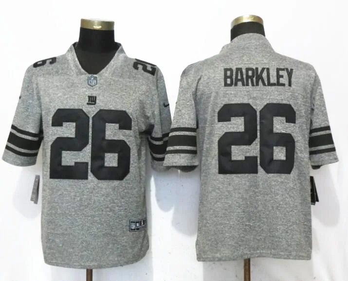 Мужчины Нью-Йорк Saquon Barkley Odell Beckham Jr Landon Collins Vapor Untouchable Limited игрок Джерси - Цвет: Небесно-голубой