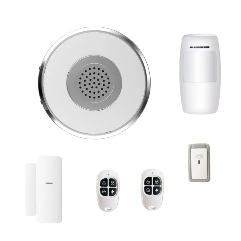 Smart Home Alarm 5 Pieces Set Including Door Magnet Infrared Sensor Remote Control Doorbell For Gateway