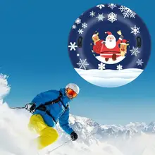 

55% New Inflatable Snow Sled Environmentally Friendly Reusable PVC Xmas Snowman Sledding Tube for Family