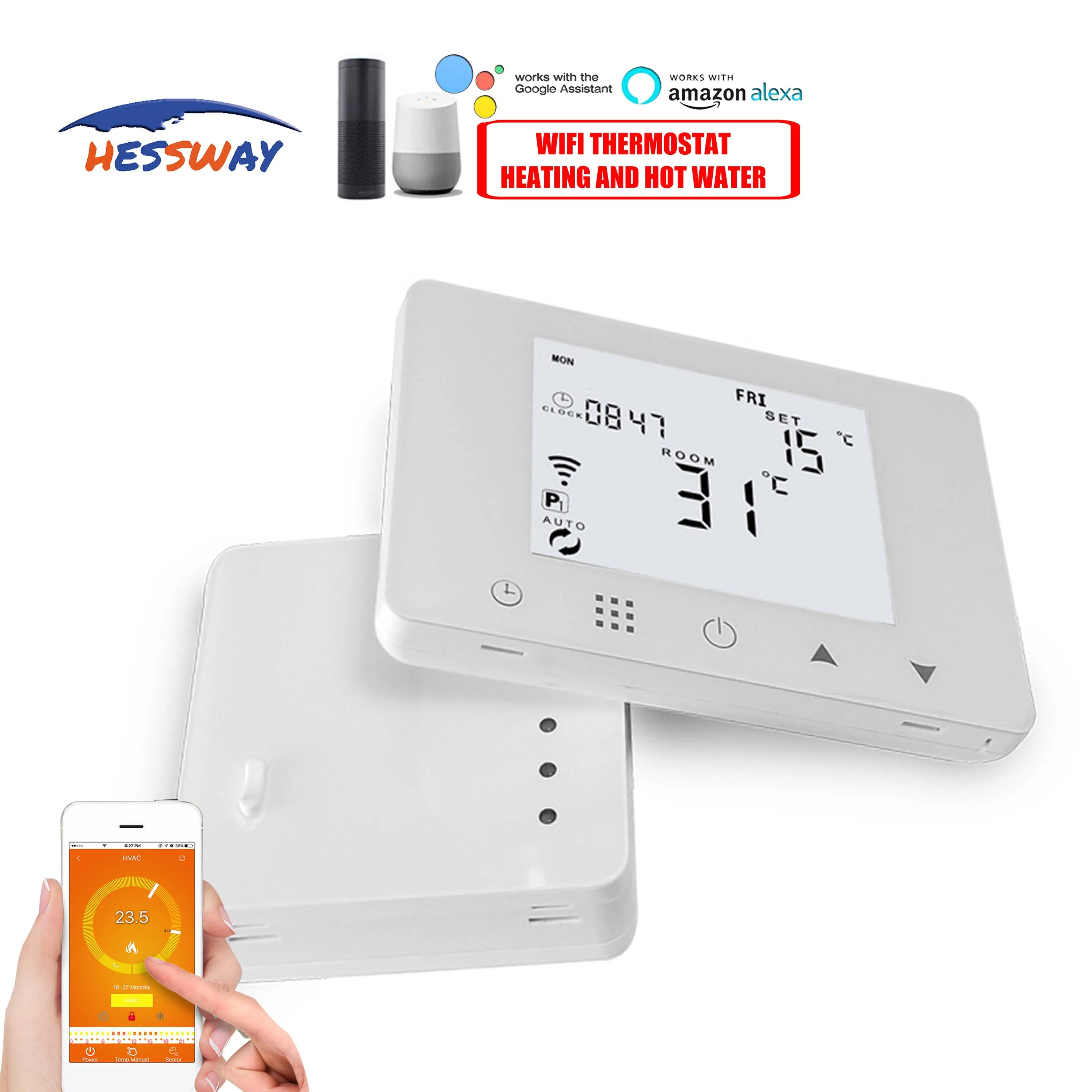 Wifi u0026 Rf Wireless Room Thermostat Boiler Radiator Valve Temperature  Controller For Works With Alexa Google Home - Laboratory Thermostatic  Devices - AliExpress