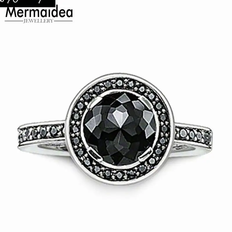 Светильник с кольцом-пасьянсом Luna Black Модная бижутерия для женщин 2020 подарок