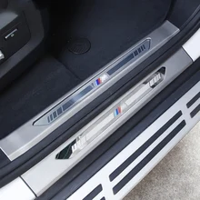 Накладка на дверной порог из нержавеющей стали для автомобиля, внутренняя отделка, защита педали, украшение, аксессуары для автомобиля, аксессуары для BMW X5 G05