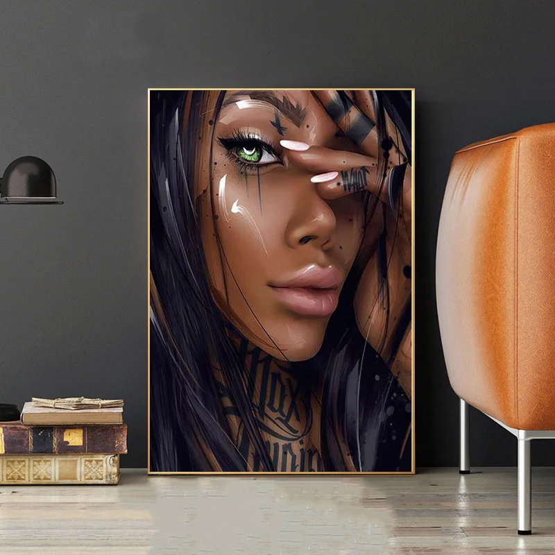 5D-DIY-diamond-Painting-African-woman-full-square-round-drill-black-beauty-Needlework-embroidery-Mosaic-Cross