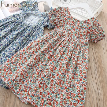 

Humor Bear Girls Floral Dress Summer Princess Clothing Flower Costume Kid Baby Child Party Holiday Beautiful Dresses For Girls