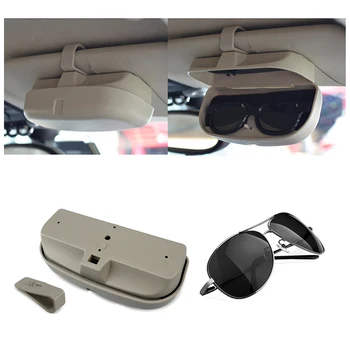 

Car Glasses Case Sunglasses Holder Case Storage Box for Peugeot 206 407 308 Ford Focus 3 Chevrolet Spark Renault Kadjar Fluence