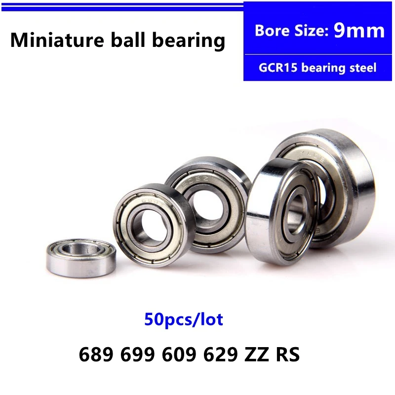 2x SS609-ZZ Ball Bearing 24mm x 9mm x 7mm ZZ RS Stainless Steel Rubber Seal QJZ 