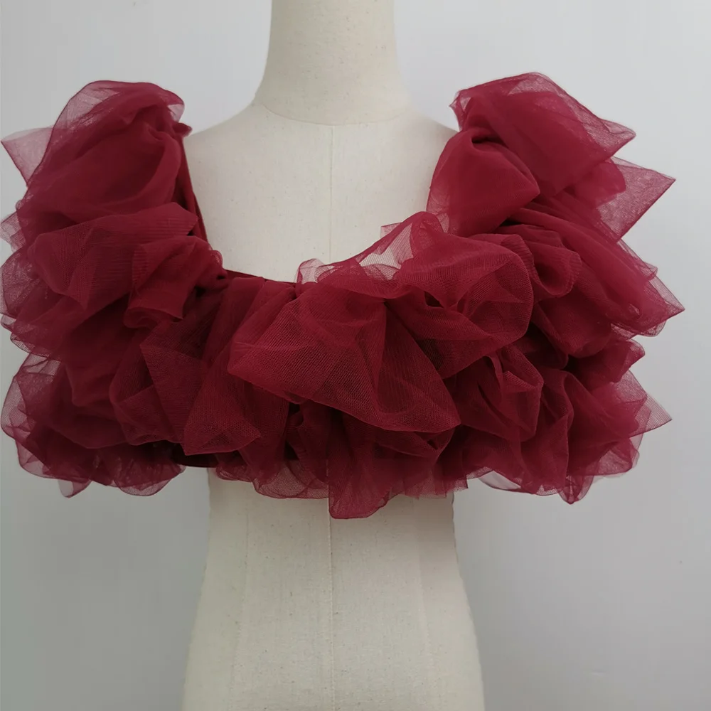 Photo Stretch Tulle Floral Crop Top Maternity Short Blouse Pregnant Cotton Boob Tube for Women Photography Prop Baby Shower Gift
